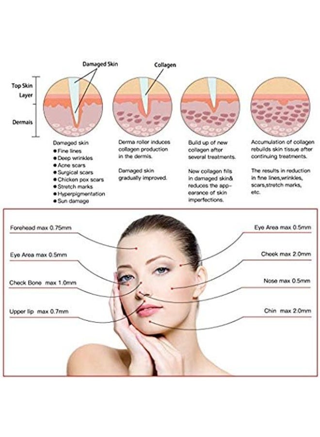 Professional Auto Microneedle Derma Pen System - Adjustable Needle Length Skin Care Device - Advanced Face & Body Beauty Tool for Scars & Fine Lines - Image 3